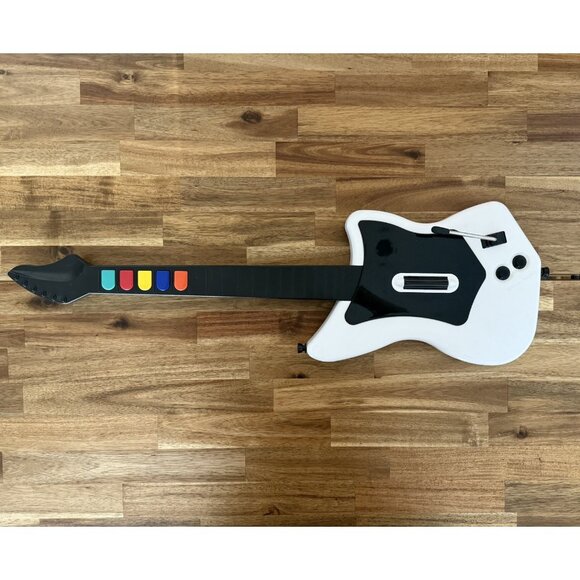 Guitar Hero Guitar Playstation 2 PS2 Wireless White No Dongle 95025 Not Tested - Picture 2 of 11